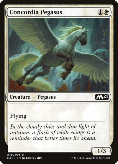 Concordia Pegasus (M21) #12 Common (Lightly Played) Core Set 2021 Magic: 2020