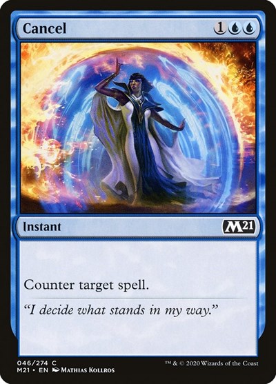 Cancel (M21) #46 Common (Lightly Played) Core Set 2021 Magic: The Gathering: 2020