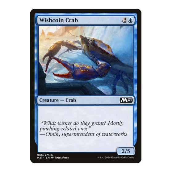 Wishcoin Crab (M21) #86 Common (Lightly Played) Core Set 2021 Magic: The Gathering: 2020