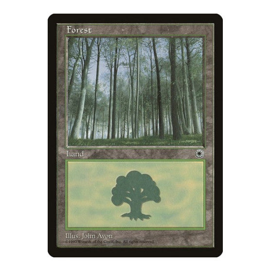 Forest Pale Trees (POR) #215 Land (Moderately Played) Portal Magic: The Gathering: 1997