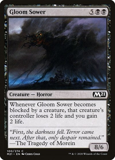 Gloom Sower (M21) #100 Common Core Set 2021 Magic: The Gathering: 2020