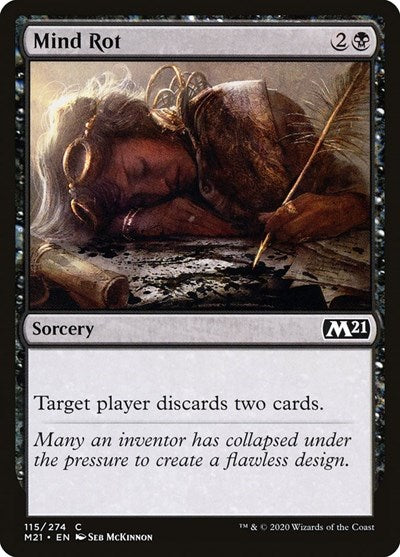 Mind Rot (M21) #115 Common (Near Mint) Core Set 2021 Magic: The Gathering: 2020