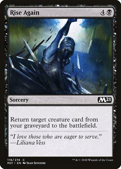 Rise Again (M21) #119 Common (Lightly Played) Core Set 2021 Magic: 2020