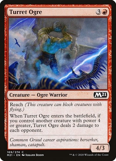Turret Ogre (M21) #169 Common (Lightly Played) Core Set 2021 Magic: The Gathering: 2020