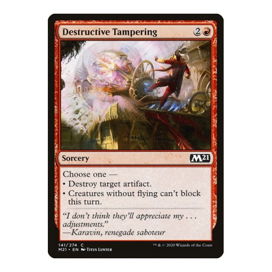 Destructive Tampering (M21) #141 Common (Lightly Played) Core Set 2021 Magic: The Gathering: 2020
