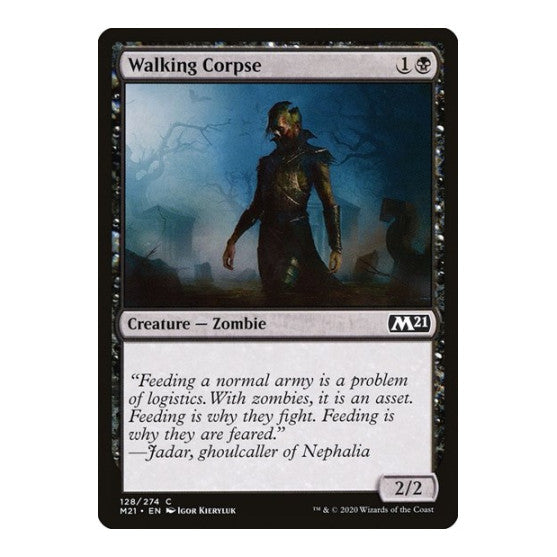 Walking Corpse (M21) #128 Common Core Set 2021 Magic: The Gathering: 2020