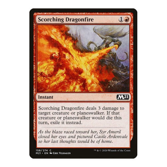 Scorching Dragonfire (M21) #158 Common Core Set 2021 Magic: The Gathering: 2020