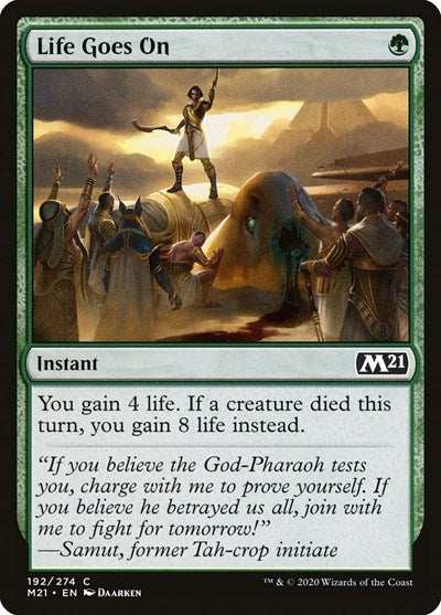 Life Goes On (M21) #192 Common Core Set 2021 Magic: The Gathering: 2020