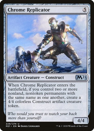 Chrome Replicator (M21) #229 Uncommon (Lightly Played) Core Set 2021 Magic: The Gathering: 2020