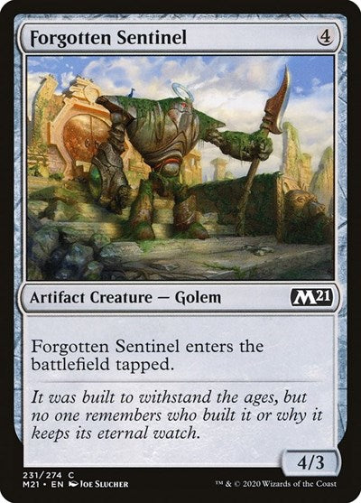 Forgotten Sentinel (M21) #231 Common (Foil Lightly Played) Core Set 2021 Magic: The Gathering: 2020