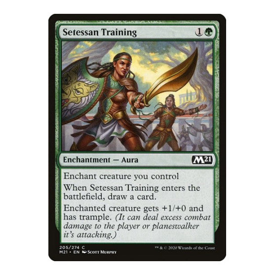 Setessan Training (M21) #205 Common (Lightly Played) Core Set 2021 Magic: The Gathering: 2020
