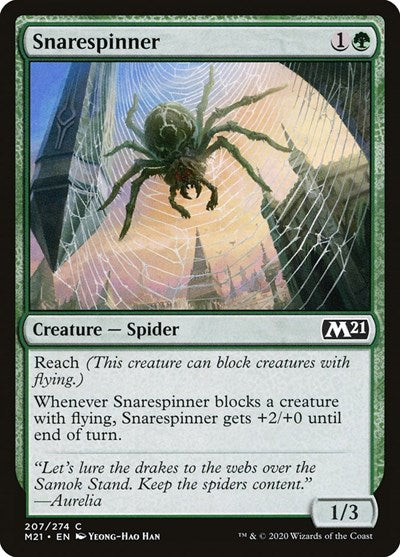 Snarespinner (M21) #207 Common (Foil Lightly Played) Core Set 2021 Magic: The Gathering: 2020