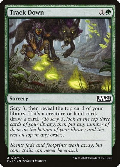 Track Down (M21) #211 Common (Lightly Played) Core Set 2021 Magic: The Gathering: 2020