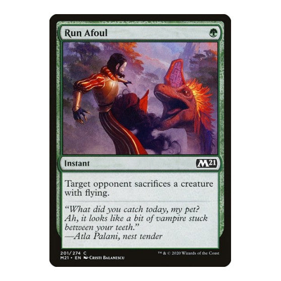 Run Afoul (M21) #201 Common (Lightly Played) Core Set 2021 Magic: The Gathering: 2020