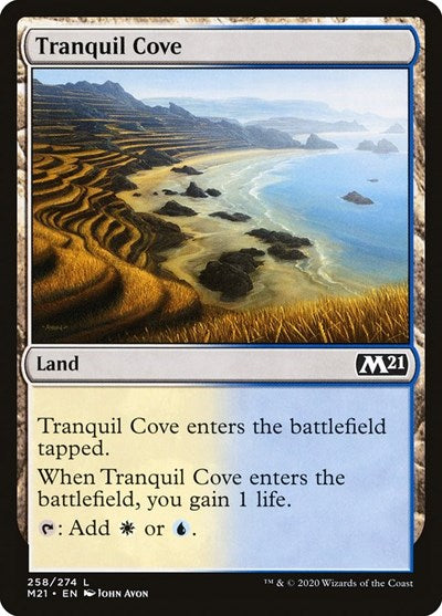 Tranquil Cove (M21) #258 Land Core Set 2021 Magic: The Gathering: 2020