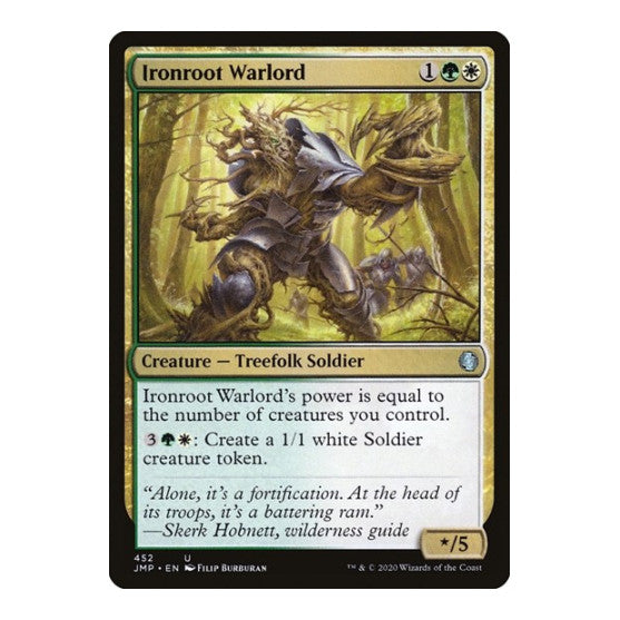 Ironroot Warlord (JMP) #452 Uncommon (Lightly Played) Jumpstart Magic: The Gathering: 2020