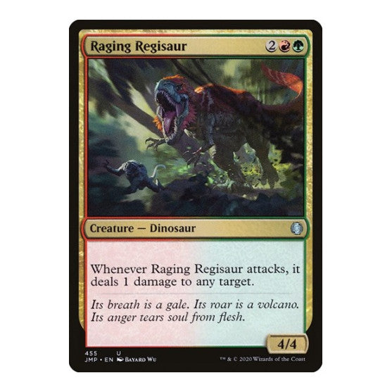 Raging Regisaur (JMP) #455 Uncommon (Lightly Played) Jumpstart Magic: The Gathering: 2020