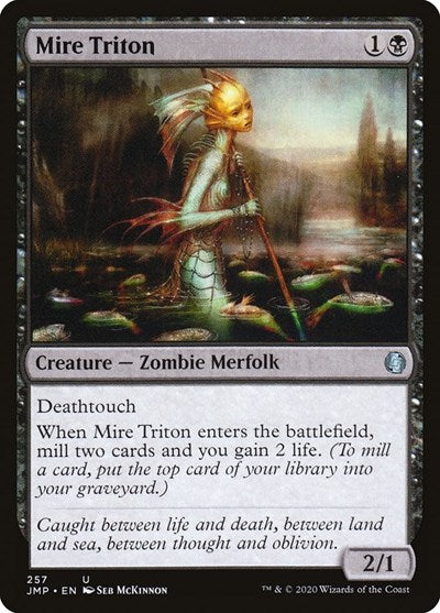 Mire Triton (JMP) #257 Uncommon (Lightly Played) Jumpstart Magic: 2020