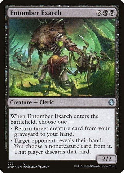 Entomber Exarch (JMP) #227 Uncommon (Lightly Played) Jumpstart Magic: The Gathering: 2020