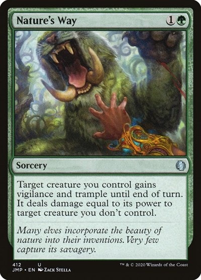 Natures Way (JMP) #412 Uncommon (Lightly Played) Jumpstart Magic: The Gathering: 2020