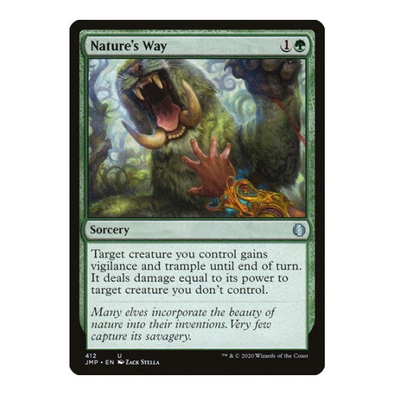 Nature's Way (JMP) #412 Uncommon (Lightly Played) Jumpstart Magic: The Gathering: 2020