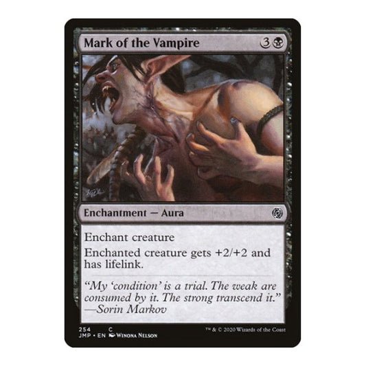 Mark of the Vampire (JMP) #254 Common (Lightly Played) Jumpstart Magic: The Gathering: 2020
