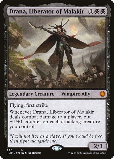 Drana Liberator of Malakir (JMP) #225 Mythic Rare (Moderately Played) Jumpstart Magic: The Gathering: 2020