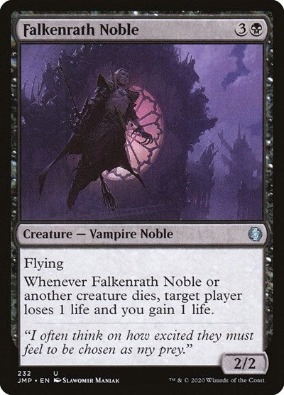 Falkenrath Noble (JMP) #232 Uncommon (Lightly Played) Jumpstart Magic: The Gathering: 2020