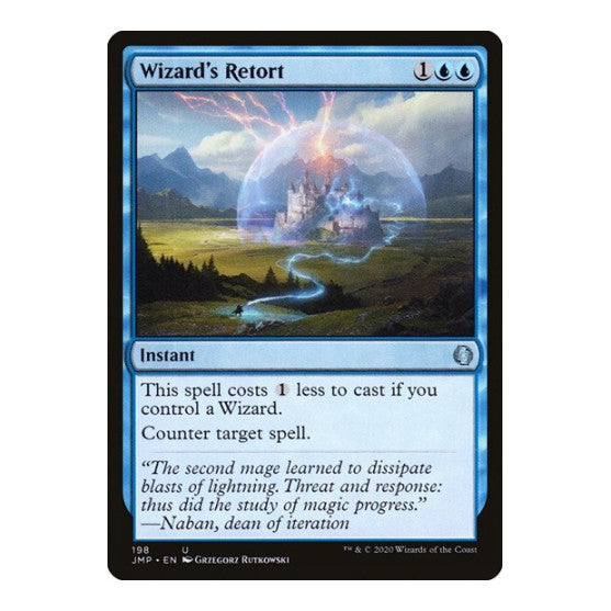 Wizard's Retort (JMP) #198 Uncommon (Lightly Played) Jumpstart Magic: The Gathering: 2020