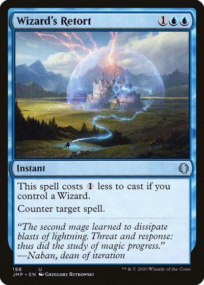 Wizards Retort (JMP) #198 Uncommon (Lightly Played) Jumpstart Magic: 2020