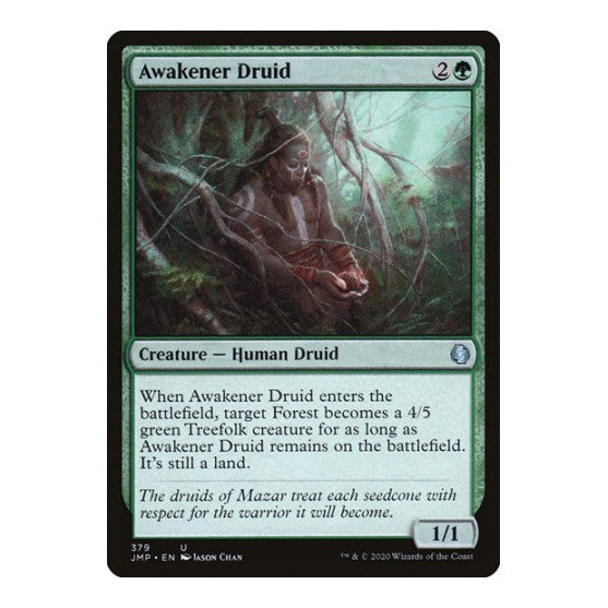 Awakener Druid (JMP) #379 Uncommon (Lightly Played) Jumpstart Magic: The Gathering: 2020