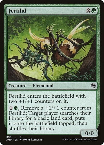 Fertilid (JMP) #398 Common (Lightly Played) Jumpstart Magic: The Gathering: 2020