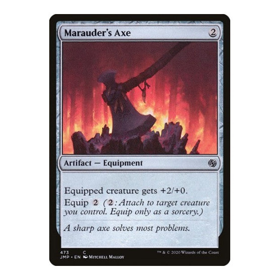 Marauder's Axe (JMP) #473 Common (Lightly Played) Jumpstart Magic: The Gathering: 2020