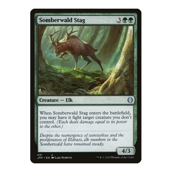 Somberwald Stag (JMP) #431 Uncommon (Lightly Played) Jumpstart Magic: The Gathering: 2020