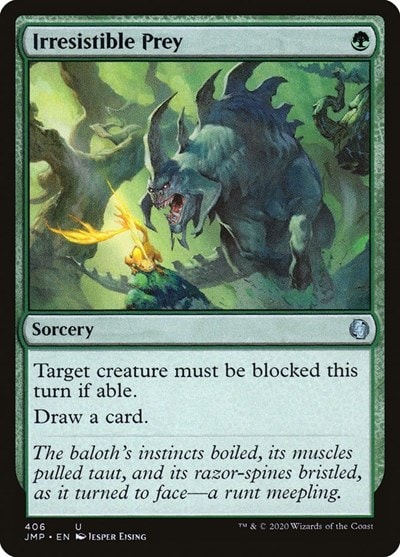Irresistible Prey (JMP) #406 Uncommon (Lightly Played) Jumpstart Magic: The Gathering: 2020