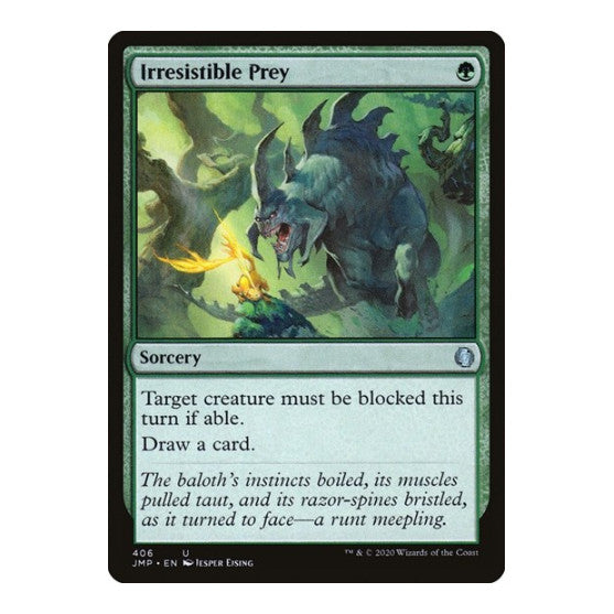Irresistible Prey (JMP) #406 Uncommon (Lightly Played) Jumpstart Magic: The Gathering: 2020