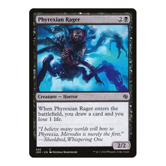 Phyrexian Rager (JMP) #266 Common (Lightly Played) Jumpstart Magic: The Gathering: 2020