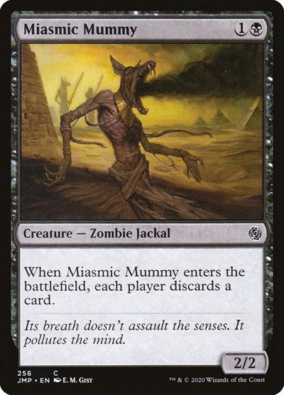 Miasmic Mummy (JMP) #256 Common (Lightly Played) Jumpstart Magic: The Gathering: 2020