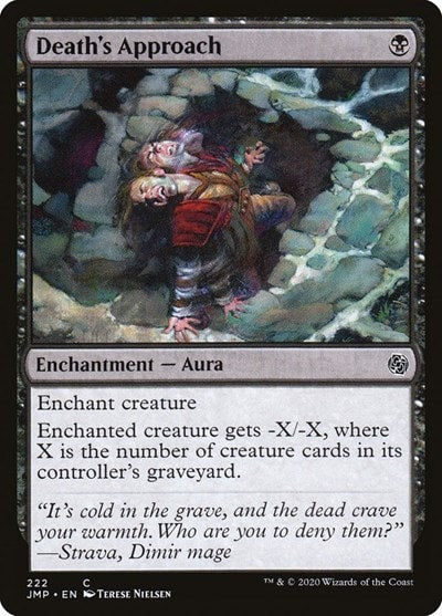 Deaths Approach (JMP) #222 Common (Lightly Played) Jumpstart Magic: The Gathering: 2020