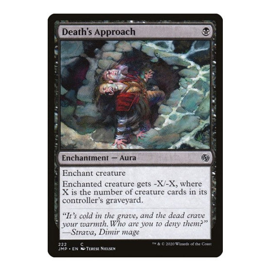 Death's Approach (JMP) #222 Common (Lightly Played) Jumpstart Magic: The Gathering: 2020
