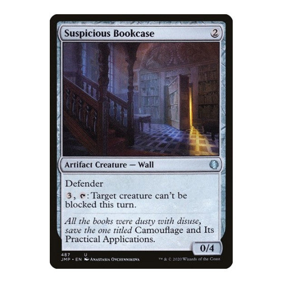 Suspicious Bookcase (JMP) #487 Uncommon (Lightly Played) Jumpstart Magic: The Gathering: 2020