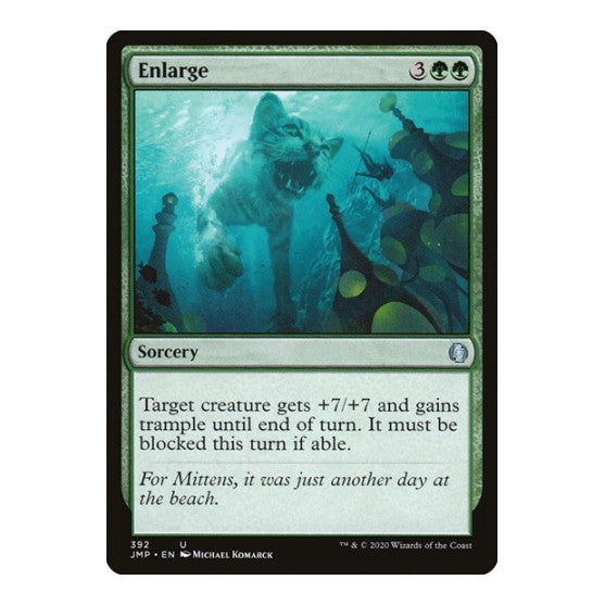 Enlarge (JMP) #392 Uncommon (Lightly Played) Jumpstart Magic: The Gathering: 2020