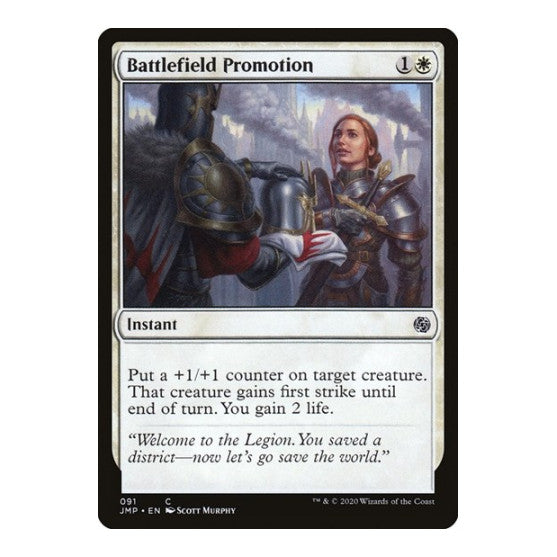 Battlefield Promotion (JMP) #91 Common (Lightly Played) Jumpstart Magic: The Gathering: 2020