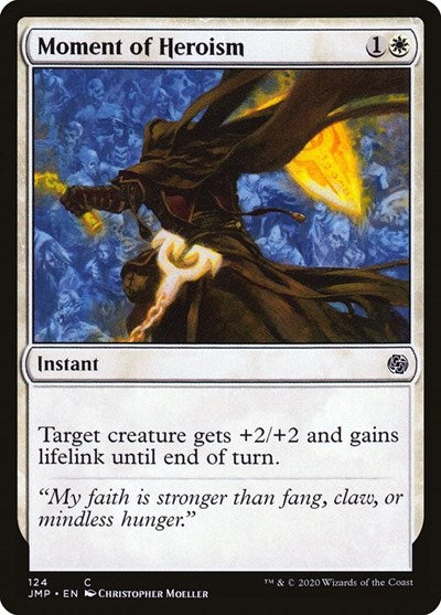 Moment of Heroism (JMP) #124 Common (Lightly Played) Jumpstart Magic: 2020
