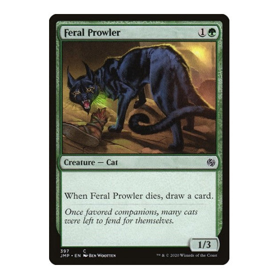 Feral Prowler (JMP) #397 Common (Lightly Played) Jumpstart Magic: The Gathering: 2020