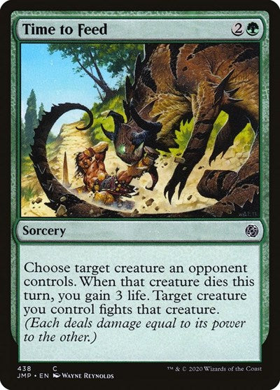 Time to Feed (JMP) #438 Common (Lightly Played) Jumpstart Magic: 2020