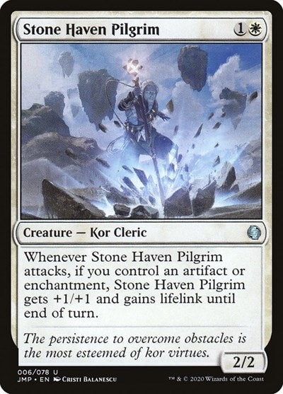 Stone Haven Pilgrim (JMP) #6 Uncommon (Lightly Played) Jumpstart Magic: The Gathering: 2020