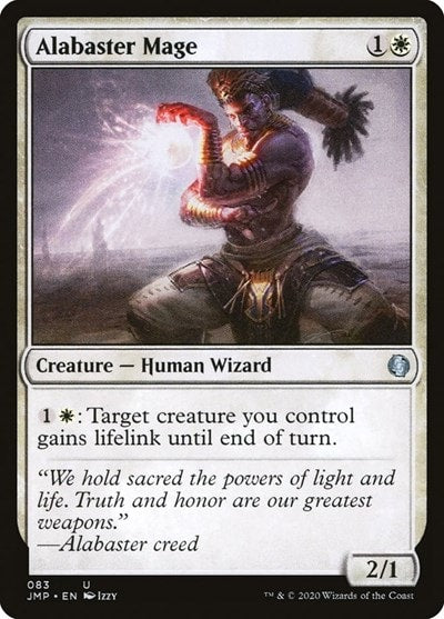Alabaster Mage (JMP) #83 Uncommon (Lightly Played) Jumpstart Magic: The Gathering: 2020