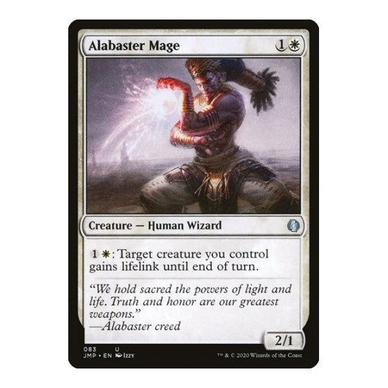 Alabaster Mage (JMP) #83 Uncommon (Lightly Played) Jumpstart Magic: The Gathering: 2020