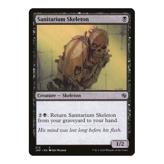 Sanitarium Skeleton (JMP) #273 Common (Lightly Played) Jumpstart Magic: The Gathering: 2020